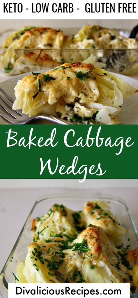 Baked Cabbage Wedges, Cheesy Cabbage Casserole, Cheesy Cabbage, Cabbage Wedges, Cabbage Side Dish, Baked Cabbage, Cabbage Casserole, Low Carb Side Dishes, Side Dish Recipes Easy