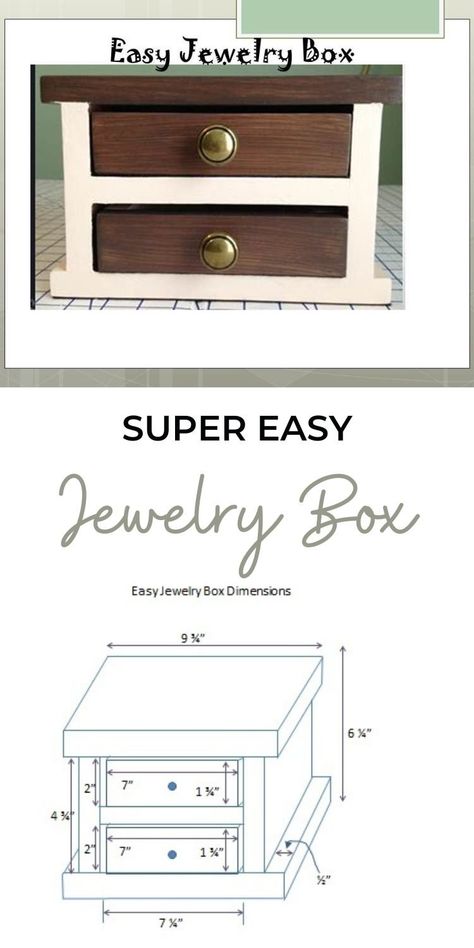 Jewelry Box Plans Diy, Wood Jewelry Box Ideas Diy Projects, Diy Jewelry Box Ideas Handmade, How To Make A Jewelry Box Diy, Wooden Jewelry Boxes Diy, Homemade Jewelry Box Ideas, Diy Jewelry Box Wooden, Master Closet System, Jewellery Box Diy