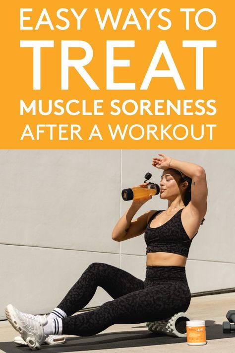 Post Workout Drink Recovery, Soreness After Workout Remedies, Sore After Workout, Sore Muscles After Workout, Nutritional Tips, Workout Soreness, Burn Care, Post Workout Snacks, Muscle Relief