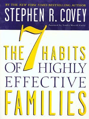 cover image of The 7 Habits of Highly Effective Families Family Mission Statement, Family Mission Statements, Stephen R Covey, Family Mission, Seven Habits, Highly Effective People, Leader In Me, Learn Hebrew, Stephen Covey