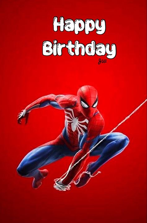 Spider Man Happy Birthday Spiderman Images, Happy Birthday Spiderman, Fairytale Quotes, Marsha And The Bear, Spiderman Images, Spiderman Cartoon, Happy Birthday Kids, Birthday Congratulations, Spiderman Birthday