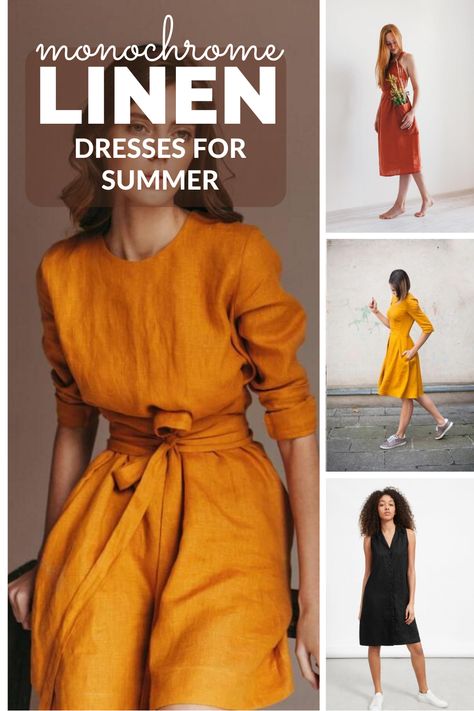 Linen Dress Trend 2023, Linen Dress Outfit Ideas, Linen Clothes Dresses, Women Linen Dress, Linen Style Fashion Dresses, Summer Dresses For Women 2023, Dress Linen Elegant, Summer Linen Dresses 2023, Summer Linen Dresses Sewing Patterns