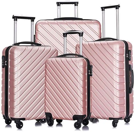 Rose Gold Luggage, Hard Sided Luggage, Cute Luggage, Lightweight Luggage, Suitcase Cover, Mini Mochila, Free Cover, Best Luggage, Travel Suitcase