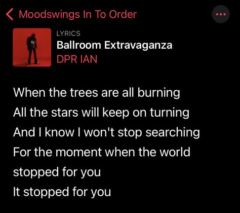 dpr ian (ballroom extravaganza) lyrics on apple music Dpr Ian Quotes, Dpr Ian Lyrics, Ballroom Extravaganza, Grunge Quotes, Dpr Ian, Christian Yu, Meaningful Lyrics, Music Collage, Mood Songs