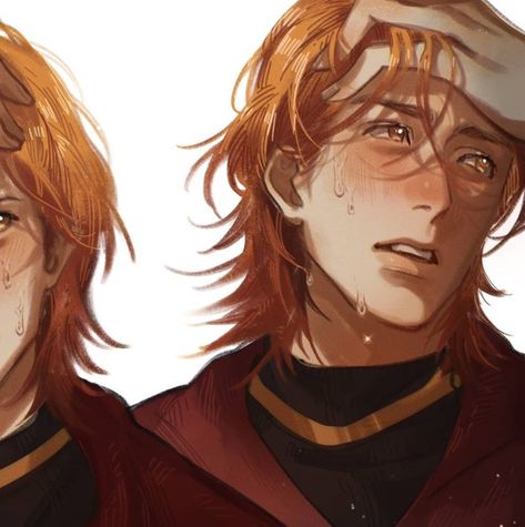 George Weasley Fan Art, Weasley Twins Fanart, Harry Potter Illustrations, Harry Potte, Gay Harry Potter, Phelps Twins, Harry Potter Feels, Fred And George Weasley, Harry Potter Artwork