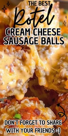 Rotel Cheese Sausage Balls, Rotel Cream Cheese Sausage Balls Keto, Rigel Cream Cheese Sausage Balls, Appetizer Recipes Sausage, Dipping Sauce For Sausage Cheese Balls, Total Cream Cheese Sausage Balls, Rotel Cream Cheese Balls, Royal Cream Cheese Sausage Balls, Meals With Cream Cheese Dinners