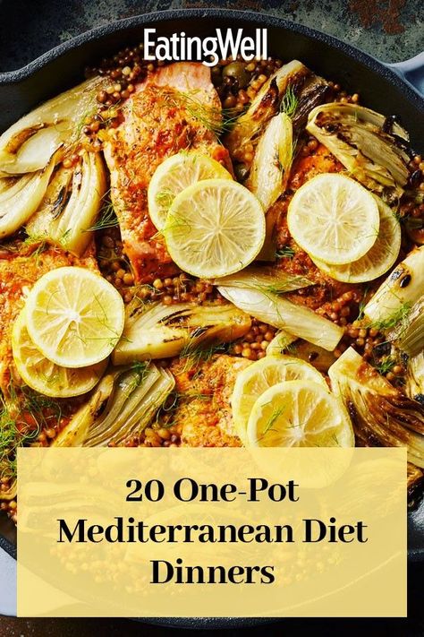 One Pot Mediterranean, Mediterranean Diet Dinner Recipes, Mediterranean Diet Dinner, Mediterranean Diet Food List, Mediterranean Recipes Healthy, Mediterranean Diet Recipes Dinners, Med Diet, Diet Dinner Recipes, Diet Dinner