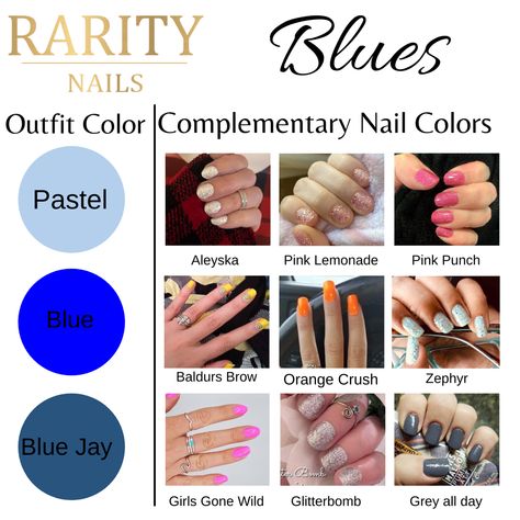 Blue Dress Nails Ideas, Popular Color Schemes, Nail Color Ideas, Pink Punch, Different Nail Designs, Toenail Polish, Orange Crush, Nails Inspo, Pink Lemonade