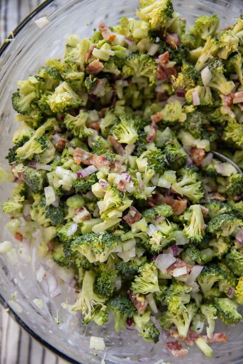 Macro Friendly Broccoli Salad, High Protein Broccoli Salad, Macro Friendly Vegetables, Macro Friendly Cookout Sides, Macro Friendly Salad Dressing, Macro Side Dishes, Macro Friendly Cold Lunches, Macro Friendly Sides, Macro Salad Recipes