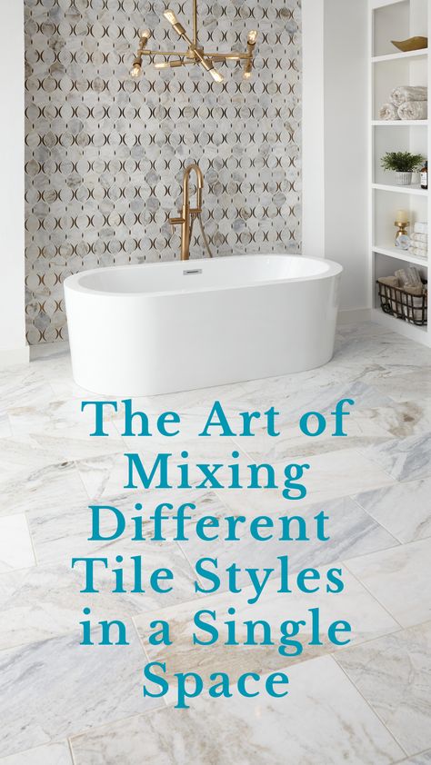 Mixing Tiles In Kitchen, Mixing Matte And Glossy Tile, Mixing Tile Patterns, Mix And Match Tiles Bathroom, Mixing Tiles, Tiles In Bedroom, Tile Laying Patterns, Tile Styles, Green Grey Paint