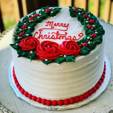 Cake Decorating Ideas Christmas, Christmas Cake Decorating Ideas, Christmas Cake Decorating, Tårta Design, Christmas Cakes Easy, Christmas Themed Cake, Decorating Ideas Christmas, Christmas Cake Designs, Lights Decor