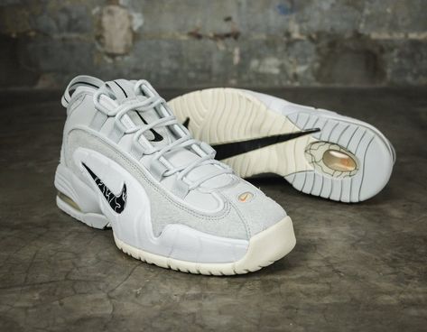 Nike Air Max Penny 1 "Photon Dust" now available online Nike Air Max Penny 1, New Sneaker Releases, Penny 1, Collage Des Photos, Sneaker Release, New Sneakers, Air Max Sneakers, Air Max, Nike Air Max