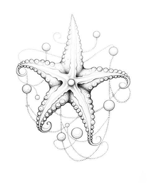 Dive into the beauty of a sea star ditted tattoo design! 💫🐠🖤 These intricate designs bring the ocean to life on your skin, with gorgeous dots resembling the stars in the night sky. 🌟✨ Whether you're a mermaid at heart or simply fascinated by marine life, this tattoo will add a touch of aquatic magic to your style. 🌊💙 Dive deep and discover the enchantment of sea star ditted tattoos! 🌟🐚 #SeaStarTattoo #OceanInspired #InkArt Simple Ocean Life Tattoos, Ocean Design Tattoo, Sea Mandala Tattoo, Nautical Mermaid Tattoo, Sea Aesthetic Tattoo, Star Fish Tattoo Design, Under The Sea Tattoos, Starfish Tattoos For Women, Star Of The Sea Tattoo