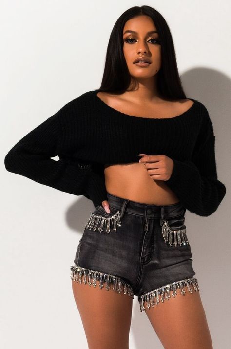 Rhinestone Jean Shorts, Bling Clothes, Coachella 2020, Ripped Jeans Women, High Rise Jean Shorts, Light Pink Shorts, Leopard Print Pants, Black Ripped Jeans, Boyfriend Jean