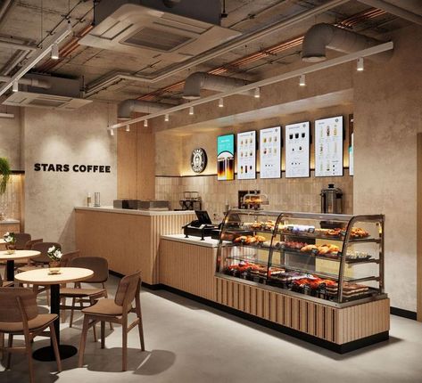 Live Counter Restaurant, Cake Shop Counter Design, Coffe Interior Ideas, Small Cafe Design Layout, Bakery And Coffee Shop Design, Coffee Shop Seating Ideas, Cafe Display Counter, Fast Food Shop Design, Coffee Counter Design