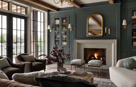 Elevated & Approachable Living Room – McGee & Co. Studio Mcgee Winter Catalog, Family Room Studio Mcgee, Mcgee And Co Winter Catalog, Mcgee And Co Fireplace Design, Mcgee And Co Family Room, Fireplace Mcgee, Studio Mcgee Living Room Ideas, Mcgee And Co Fireplace, Fireplace Studio Mcgee