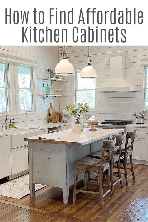 Best Affordable Kitchen Cabinets, How To Save On Kitchen Cabinets, How To Save Money On Kitchen Remodel, Bungalow Kitchen Remodel Small, Small Classy Kitchen, Affordable Renovation Ideas, Remodeled Kitchens On A Budget, New Kitchen Cabinets On A Budget, Cheap Kitchen Build