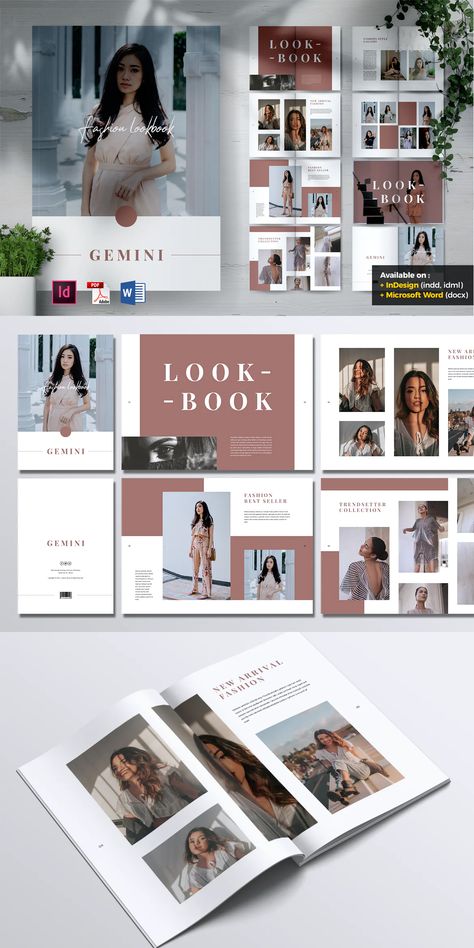 Catalogue Template Design, Fashion Booklet Layout, Cloth Catalogue Design, Fashion Look Book Design, Catalog Design Layout Fashion, Lookbook Layout Fashion Look Books, Fashion Catalogue Layout, Clothes Catalogue Design, Fashion Catalogue Design Layout