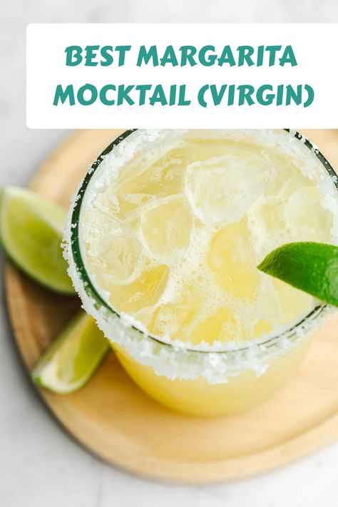 Margarita Mocktail Recipe, Non Alcoholic Margarita, Margarita Mocktail, Virgin Margarita, Fresh Margarita, Best Margarita, Traditional Margarita, Easy Margarita, Hot Drinks Recipes