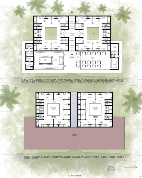 MOTEL IN INDIA | Architecture Project Motel Architecture Design, Motel Project Architecture, Motel Plan Architecture, Motel Architecture, Public Shower, Site Plan Design, Freelance Architect, Architecture Site Plan, India Architecture