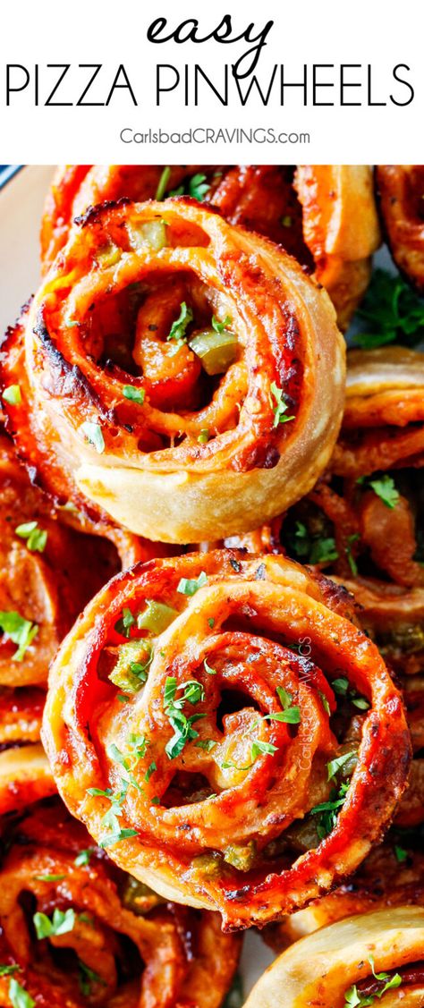 Fun Meals, Pizza Pinwheels, Football Party Foods, Gluten Free Puff Pastry, Pinwheel Appetizers, Snacks Appetizers, Carlsbad Cravings, Pinwheel Recipes, Meat Snacks