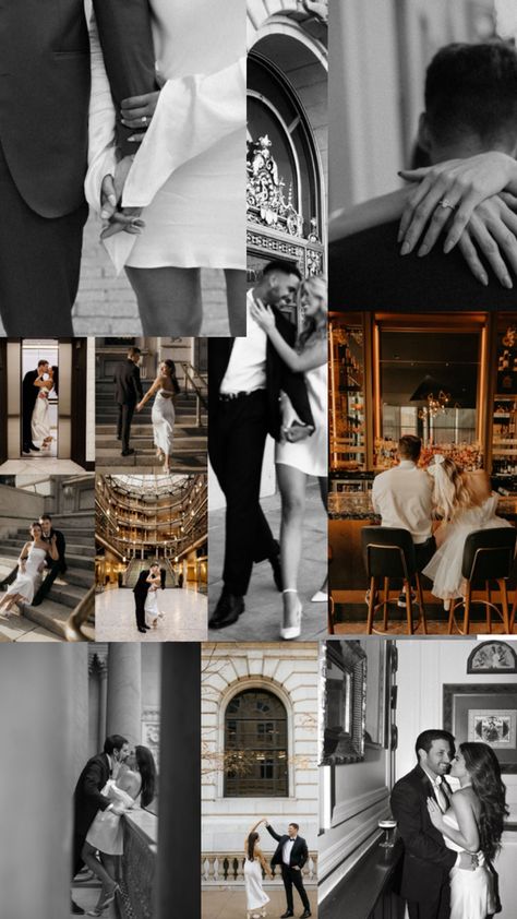 Blue Suit Engagement Photos, 007 Engagement Photos, Christmas Card Ideas Picture Couple, James Bond Engagement Photos, Dressy Couples Photoshoot, Black And White Engagement Photos Classy, Casino Engagement Photos, Engagement Photos Theme, Engagement Photo Themes