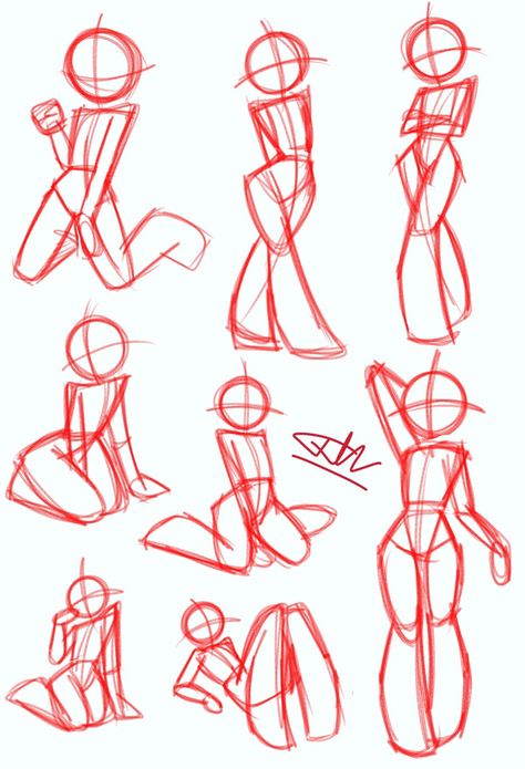 Posing Guide Drawing, Sketching Body Poses, Hand Positions Drawing Pose Reference, Cartoonish Art Style Body Base, Oc Body Base Female Pose References, Body Base Drawing Pose Reference Photo, Full Body Drawing Poses, Art Reference Poses Full Body Standing, Bubbly Poses