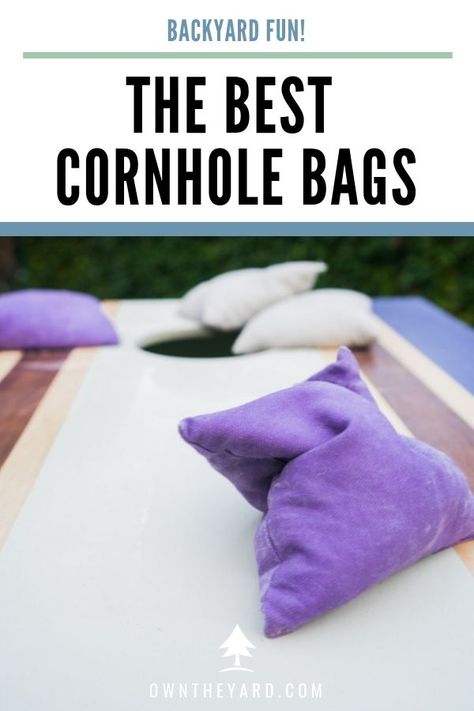 Using a lousy cornhole bag with your awesome board is like pairing a Pinot Noir with some cheap store bought cheese AKA. It’s going to ruin your experience.  If you are looking for cornhole (bean toss) bag that won’t break open during a game, you have come to the right place.  Today we’re going to review the best cornhole bags you can order for your next corn toss game. #cornholebag #cornholebags #cornhole #yardgames #backyardideas Corn Toss Game, Diy Cornhole Bags, Corn Hole Plans, Cornhole Games, Regulation Cornhole Bags, Profitable Woodworking Projects, Diy Bean Bag, Diy Cornhole Boards, Diy Yard Games