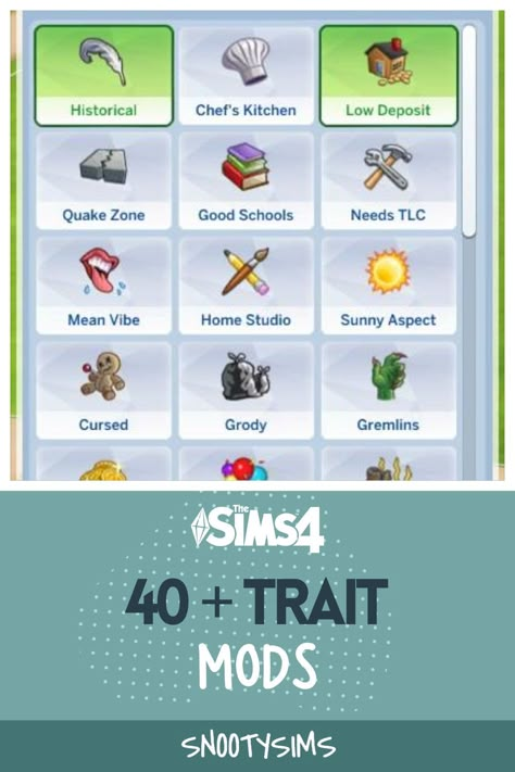 If you’re looking for the best custom traits mods for Sims 4 in 2022, you’re in luck! I’ve compiled here 40 fan-favorite trait mods that I’m definitely sure you’ll like. These traits are fun, exciting, and most important of all – they introduce new ways to play The Sims 4 for all ages from toddlers to elders! Ts4 Culture Cc, Sims 4 Cc Attributes, Ts4 Lot Traits, Aspirations Sims 4 Cc, Sims 4 More Aspirations Mod, Sims 4 Lots Traits, The Sims 4 Aspirations Mods, Sims 4 Immortal Trait, Black Sims 4 Traits