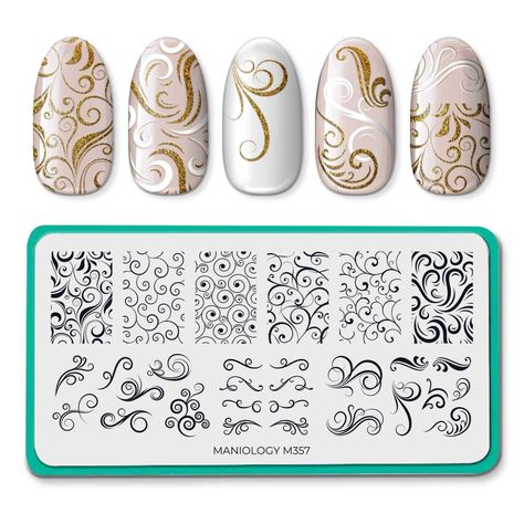 PRICES MAY VARY. These decorative swirl designs will help you create stunning nail art that is sure to impress. The nail art possibilities are endless with just one nail stamping plate and your favorite polishes! Stamping is simple! Just scrape, stamp, and swoon your way to a beautiful new manicure. This stamping plate (4.75x2.4in) features a huge variety of images for you to create with. We're all about going with the flow. Swirl (m357) will add a fun and unique twist to your usual manicure rou Dip Nail Colors, Going With The Flow, Elegant Manicure, Nail Art Stamping Plates, Lace Nails, Nails Now, Nail Stamping Plates, Nail Patterns, Dipped Nails