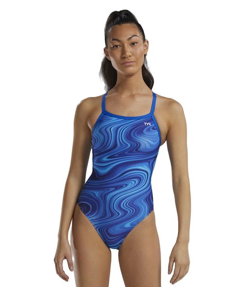 PRICES MAY VARY. Constructed with TYR’s most durable textile - Durafast Elite - this onepiece performance swimsuit utilizes high denier poly fiber and innovative circular knit construction to combine the strength and colorfastness of polyester with the comfort of spandex. Featuring a medium neckline, sleek/flexible straps, keyhole back and moderate cut leg, our Diamondfit swimsuits are the perfect performance suits for athletes who want reliable coverage that won’t weigh them down. All TYR Duraf Competitive Swim Suits, Workouts For Runners, Unrealistic Wishlist, Cross Training Workouts, Competition Swimwear, Swimsuit Blue, Training Workouts, Swim Suits, Low Impact Workout