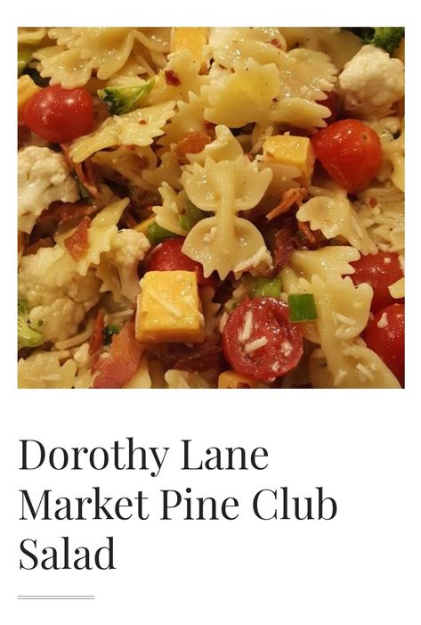 Pine Club Pasta Salad Recipe, Pine Club Dressing Recipe, Club Pasta Salad, Club Salad, Salad Copycat, Small Head, Party Recipes, Budget Friendly Recipes, Pasta Salad Recipes