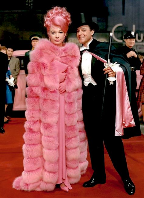 21 Classic Movies With The Best Costumes EVER, Thanks To Edith Head | HuffPost What A Way To Go, Movies Wallpaper, Katharine Ross, Edith Head, Hollywood Costume, Shirley Maclaine, Movies Quotes, Gene Kelly, Pink Fur