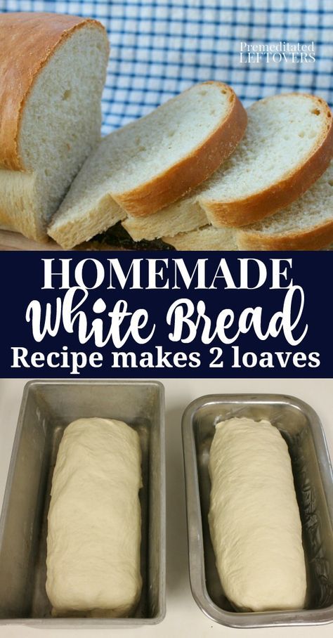 Homemade Bread Recipes For Beginners, How To Make Bread In The Oven, Bread In Oven Homemade, Simply Sandwich Bread, White Bread Loaf Recipe, How To Make White Bread, Simple White Bread Recipe, European Bread Recipes, How To Make Sandwich Bread