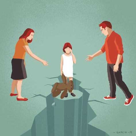 Parents Divorce, Daniel Garcia, Separation And Divorce, Emotionally Intelligent, Wallpaper Iphone Lucu, Divorced Parents, Family Problems, Family Illustration, Arte Obscura