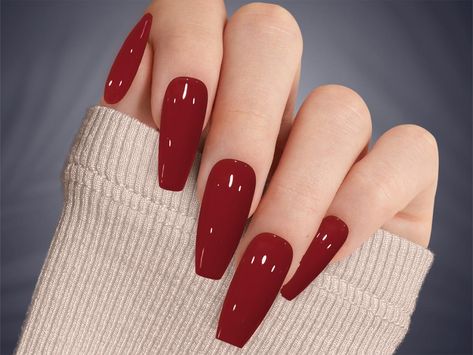 Transform your nails with our stunning Red Sangria Press on Nails! These custom hand-painted nails feature a deep, rich red shade reminiscent of a fine glass of sangria, perfect for any occasion from casual outings to formal events. 💅 See More Jewel Tone Colors here: 💅 https://www.etsy.com/shop/DawnElleDesigns?ref=search_shop_redirect§ion_id=49919739  See All the Nail Designs  dawnelledesigns.etsy.comYou will receive a full set of 10 nails in your size along with a complimentary gift of a nail Merlot Nails Acrylic, Bright Red Coffin Acrylic Nails, Fall Reds For Nails, Wine Red Nail Polish, Burgundy Pedicure Toenails, Wine Red Nails Designs Fall, Wine Color Nail Ideas, Red Wine Nails Design Burgundy, 2024 Red Nails