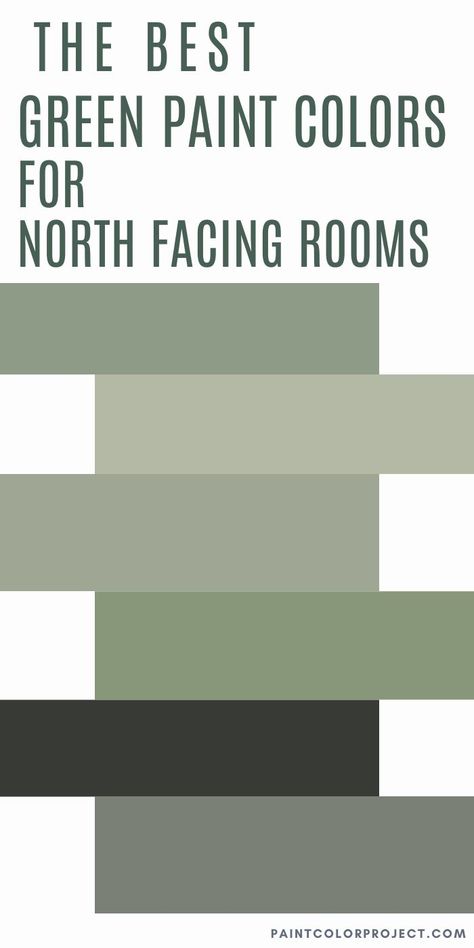 best green paint colors for north facing rooms Best Green Paint For Living Room, Green Paint For North Facing Room, Green For North Facing Room, Living Room Painted Accent Wall, North Facing Home Office, Green Painted Rooms Ideas, Mid Tone Green Paint Colors, North Facing Kitchen Paint Colors, North Room Paint Colors