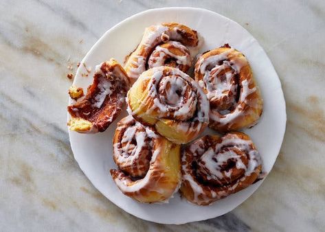 Cinnamon Roll Scones, Alison Roman, Nyt Cooking, Cinnamon Rolls Recipe, Make Ahead Breakfast, Breakfast Treats, Rolls Recipe, Cinnamon Roll, Dry Yeast