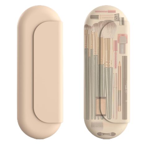 PRICES MAY VARY. 🏆UPGRADE MAGNETIC CLOSURE silicone makeup bag ensure the brushes not spilling out, ensuring easy access to makeup tools. ♻️DURABLE & ECO-FRIENDLY makeup brush holder is made of food-grade silicone, soft,skin safety, odor free,lightweight, wrinkle-resistant & deformation-resistant. ✈️LARGE CAPACITY silicone brush holder can hold more makeup brushes, suitable for extended travel. Proke makeup bag size: 8.66*3.35*1.4 inch. 🧼EASY MAINTENANCE makeup brush holder travel is dustproof Make Up Brushes Holder, Brush Holder Makeup, Travel Makeup Brush Holder, Makeup Organizer Bag, Eco Friendly Makeup, Makeup Brush Case, Travel Makeup Brushes, Makeup Brush Bag, Makeup Bag Travel