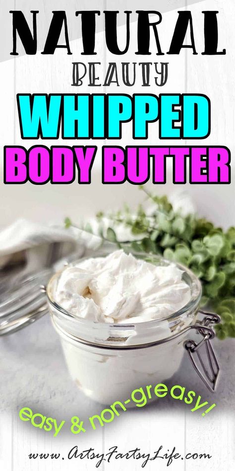 How To Make The Best DIY Homemade Whipped Body Butter Body Butter Recipe Whipped, Shea Body Butter Recipe, Homemade Whipped Body Butter, Body Butter Recipe Homemade, Diy Body Butter Recipes, Shea Butter Recipes, Diy Body Scrub Recipes, Shea Butter Body Lotion, Whipped Lotion