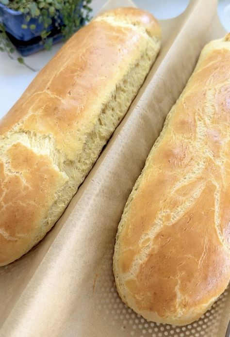 Gluten Free French Bread Gluten Free Italian Bread, Gluten Free French Bread, French Baguette Recipe, Dinner Roll Recipe, Paleo Breads, French Loaf, Cuban Bread, Gluten Free Yeast Free, Baguette Recipe