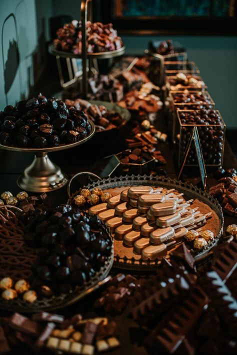 Gothic Wedding Food Table, Dark Wedding Dessert Table, Goth Wedding Dessert Table, Dark Moody Grazing Table, Black Grazing Table, Brisket Wedding Reception, Desert Display Wedding, Wedding Dessert Grazing Table, Fantasy Wedding Food