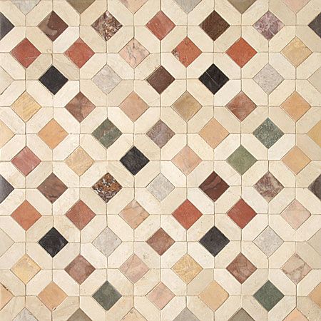 Dougga Honed Mosaics Limestone Mosaics 11 5/8x11 5/8x1/4 Limestone Tile, Antique Stone, Interior Floor, Marble Colors, Floor Patterns, Bathroom Flooring, Tile Patterns, Kitchen Backsplash, Tile Design