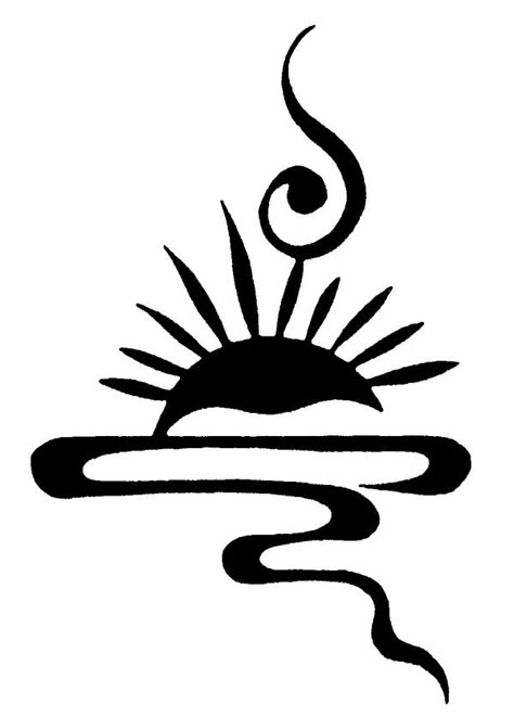 Sun Stencil, Ephemeral Tattoo, Kokopelli Art, Clever Tattoos, Soyut Sanat Tabloları, Sun Art, Best Tattoo Designs, Setting Sun, Online Group