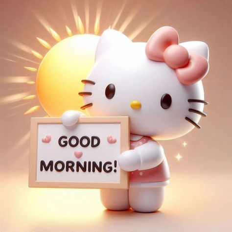 Good morning , hello kitty Goodmorning Hello Kitty, Strawberry Shortcake Good Morning, Good Night Hello Kitty, Hello Kitty Good Morning, Good Morning Hello Kitty, Hi Images, Good Morning Cat, Morning Cat, Morning Pics