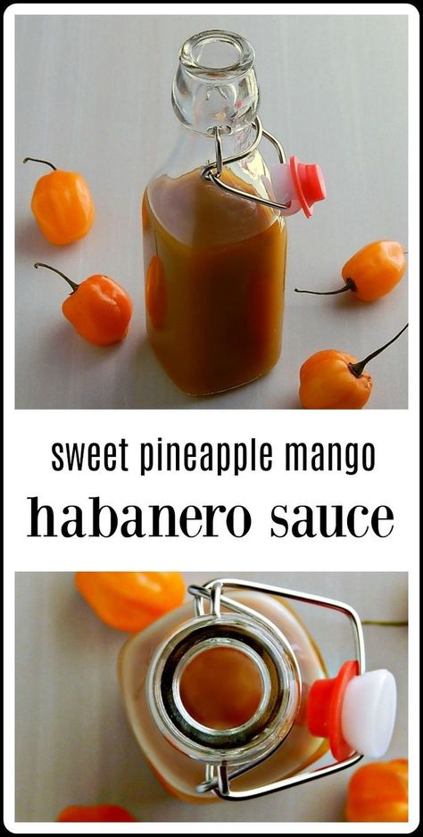 Habanero Recipes, Mango Habanero Sauce, Homemade Hot Sauce, Habanero Sauce, Habanero Hot Sauce, Hot Sauce Recipes, Starters Recipes, Wait For It, Homemade Sauce