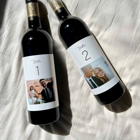 Wine Label Table Numbers, Wedding Bottles Labels, Wine Bottle Table Numbers Wedding, Wine Bottle Centerpieces For Wedding, Wedding Table Labels, Wine Table Decor, Wine Bottle Wedding Decor, Wedding Wine Table, Wine Bottle Table Numbers