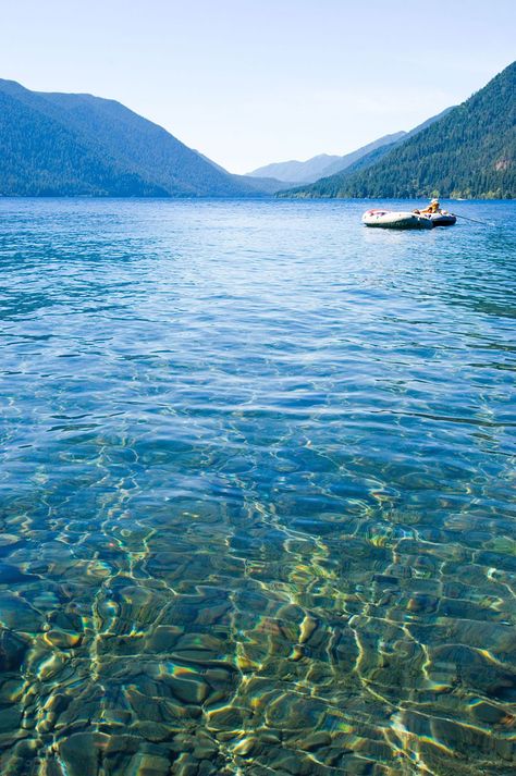 Lake Crescent Washington, Port Angeles Washington, Lake Crescent, Crescent Lake, Physical Geography, Lake Photography, Port Angeles, Lake Cabins, American Travel