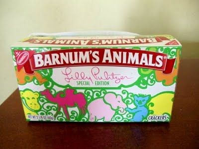 Lilly Pulitzer Special Edition Barnum's Animal Crackers 2011. Lilly Party, Buc Ee's, Peach Baby Shower, Lilly Pulitzer Inspired, Animal Crackers, Baby Shower Party Favors, Baby Themes, 11th Birthday, Baby Shower Theme