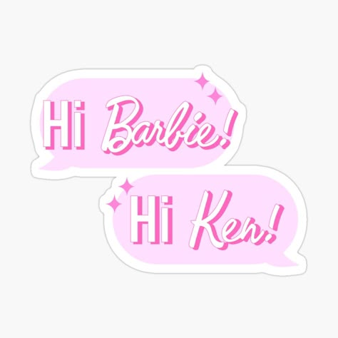 Barbie Movie Stickers, Barbie Stickers Aesthetic, Barbie Elements, This Barbie Is, Barbie Stickers Printable, Barbie Stickers, Stickers To Print, Barbie Poster, Barbie Design